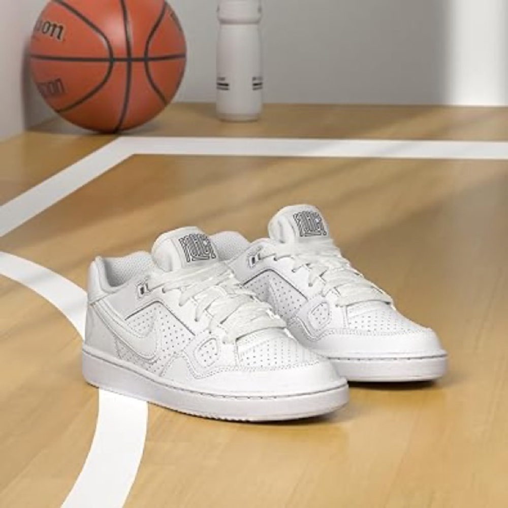 Nike son of force triple white sneakers